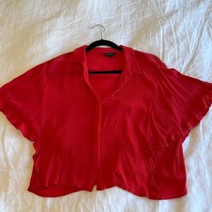 Top shop flutter sleeve top